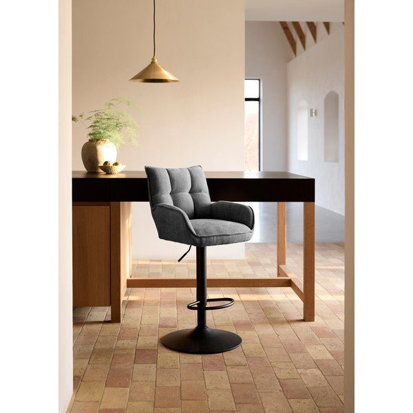 Сиви бар столове в комплект от с регулируема височина 2 бр. Marilla – Unique Furniture-image-1