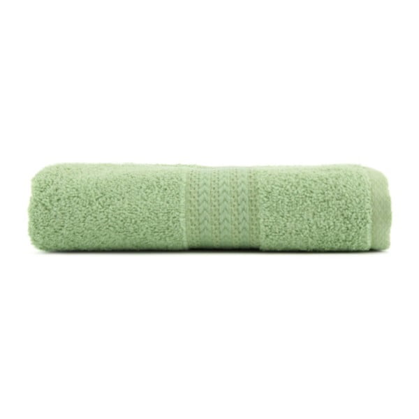 Зелена хавлиена кърпа от чист памук , 70 x 140 cm - Foutastic