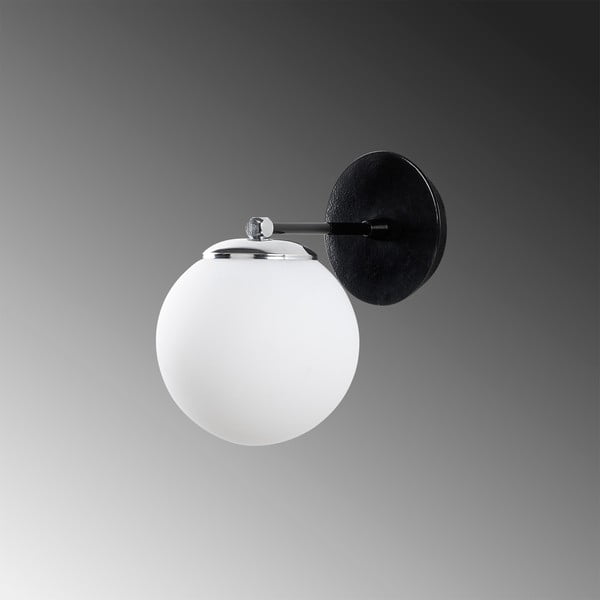 Черно-бяла стенна лампа My Legend - Opviq lights-image-1