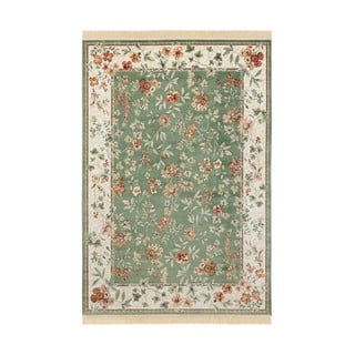 Килим от вискоза в зелено и кремаво 135x195 cm Oriental – Nouristan