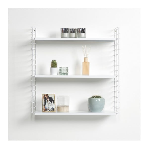 Рафт на 3 нива с бели рафтове, ширина 70 cm Libro - Metaltex-image-1