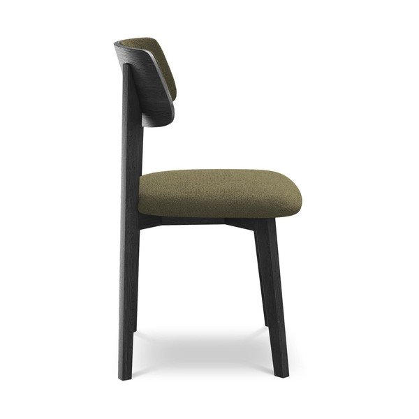 Зелен трапезен стол от масивна дървесина Niu – Makamii-image-2