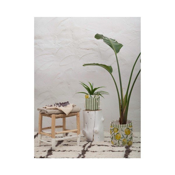Комплект от 2 декоративни кошници Lemons And Stripes Lemons and Stripes - Really Nice Things-image-1