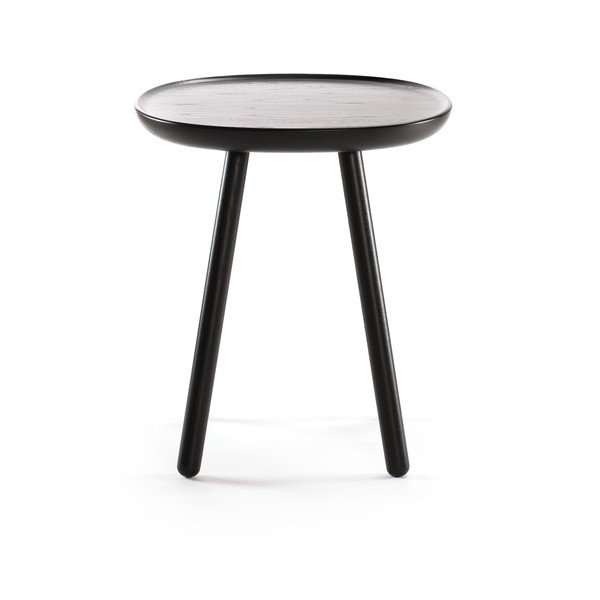 Черна масичка за кафе от масивна дървесина , ø 45 cm Naïve - EMKO-image-1