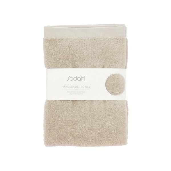 Бежова памучна хавлиена кърпа от тери 70x140 cm Comfort – Södahl-image-3