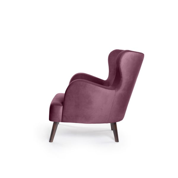 Лилаво кадифено кресло Noemye – Bonami Selection-image-3