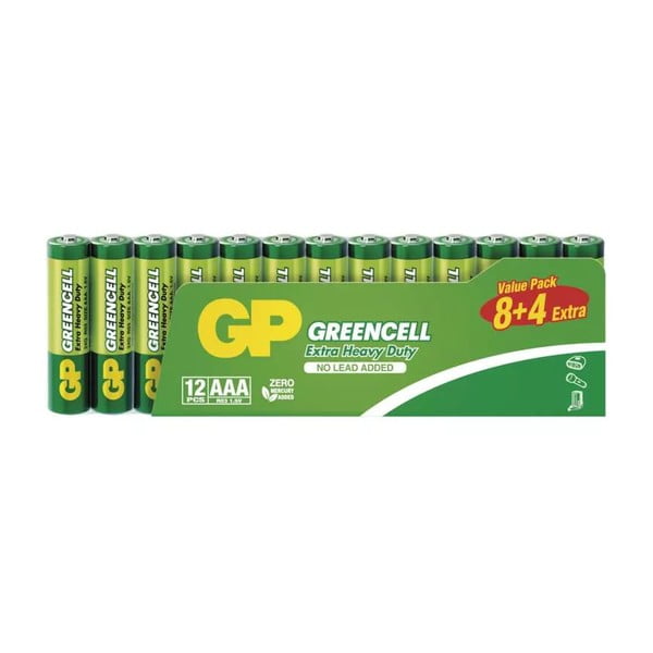 Цинкови батерии AAA 12 бр. GREENCELL - EMOS