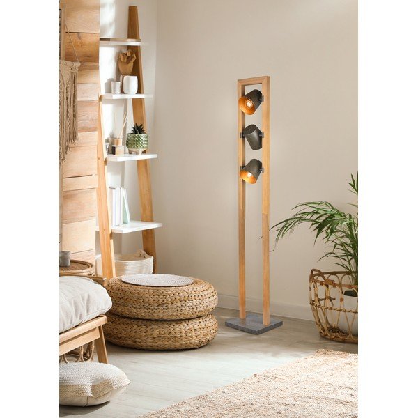 Подова лампа в естествен цвят с метален абажур (височина 150 cm) Bell – Trio-image-1