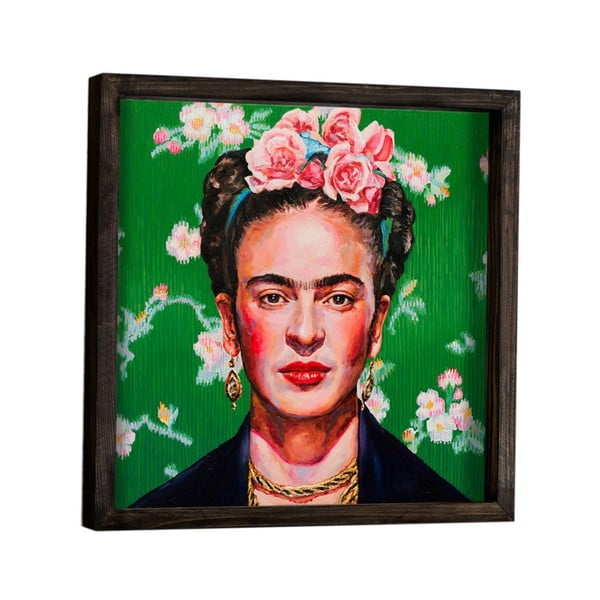 Картина за стена Frida Kahlo, 34 x 34 cm - Evila Originals