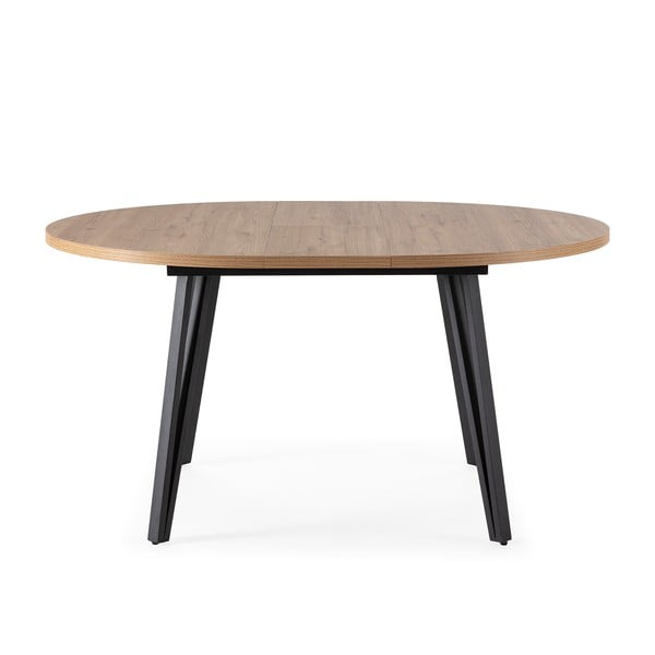 Кръгла сгъваема трапезна маса в естествен цвят ø 120 cm Cleo – Marckeric-image-3