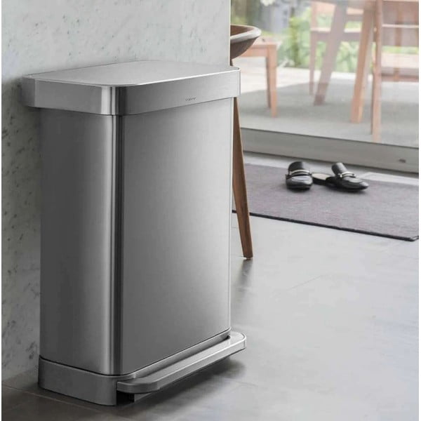 Кошче с педали от неръждаема стомана 45 л - simplehuman-image-1