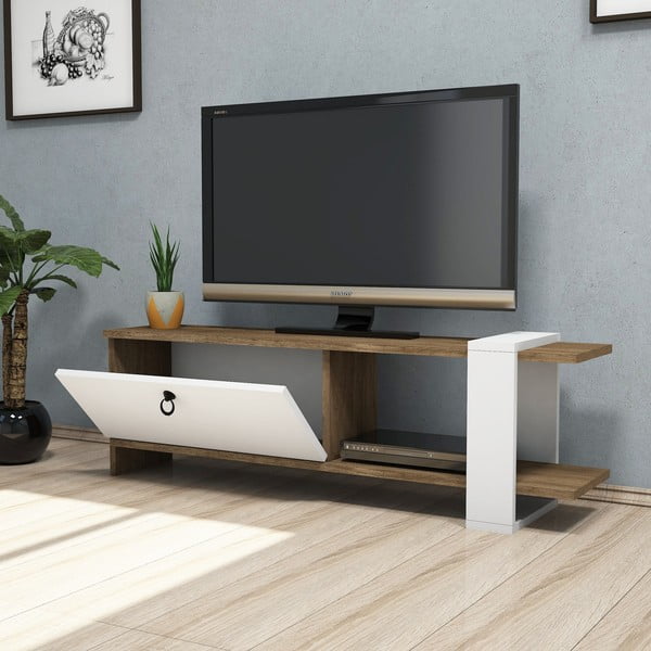 Бяла маса за телевизор Gaye - Puqa Design-image-2