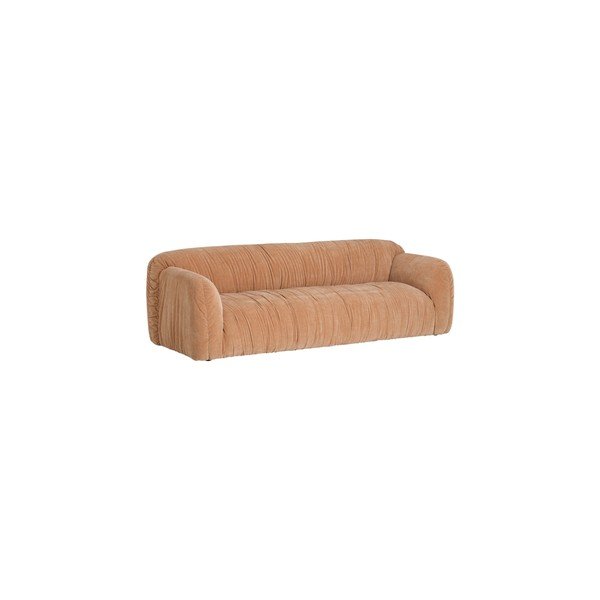 Сиво-бежов шенилов диван 221 cm Elvisa – Ellos Home