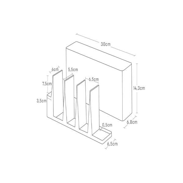 Метална стойка за кухненски прибори Tower - YAMAZAKI-image-4