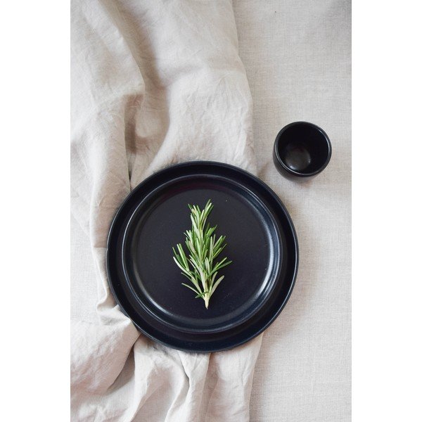 Черна керамична чаша , 80 ml Luna - ÅOOMI-image-4