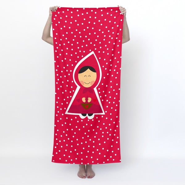 Червена бебешка кърпа 70x150 cm Red riding - Mr. Fox