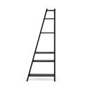 Черна етажерка за книги 76x195 cm Delta - TemaHome