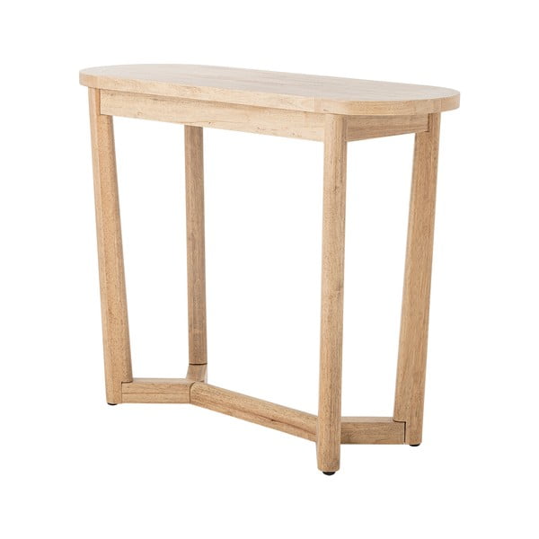 Конзолна маса от масивно каучуково дърво в естествен цвят 35x100 cm Serrone – Bloomingville-image-2