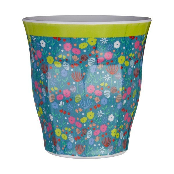 Modrý hrnek s motivem květin Premier Housewares Casey, 300 ml