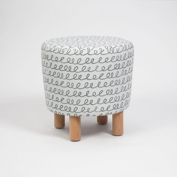 Табуретка с дървени крака Sway, ⌀ 41 cm Cono - Homitis