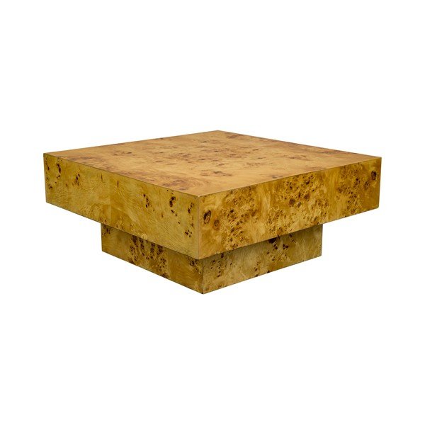 Масичка за кафе от декор от орех в естествен цвят 90x90 cm Quinn – Dutchbone-image-2