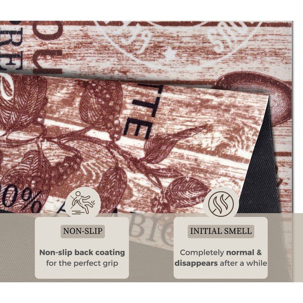 Кафяв кухненскиа  пътека Delicious Coffee, 67 x 180 cm Delicious Coffee - Hanse Home-image-4