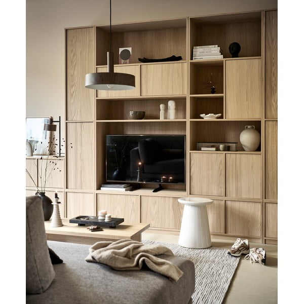 Модулна библиотека от декор от дъб в естествен цвят 217x243 cm Modulair – vtwonen-image-1