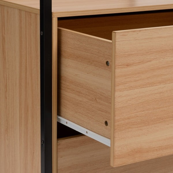 Отворен гардероб в естествен цвят 60x190x48 cm Armarios – Casa Selección-image-1