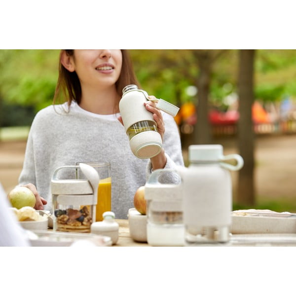 Кремава бутилка за пътуване стъклена бутилка  500 ml To Go Organic – Lékué-image-3