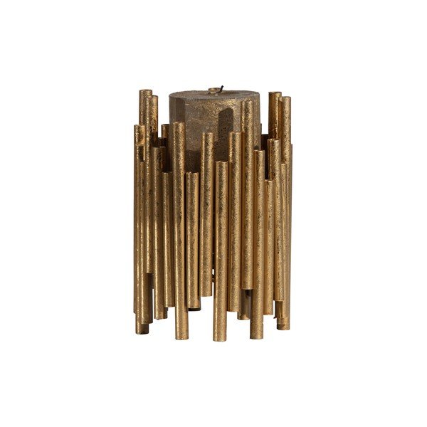 Метален свещник в златист цвят, височина 18 cm - BePureHome-image-1