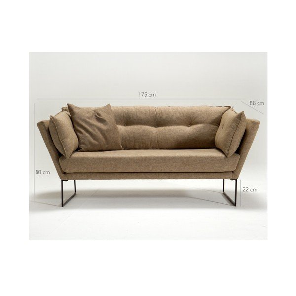 Пясъчнокафяв триместен диван Chill - Balcab Home-image-1