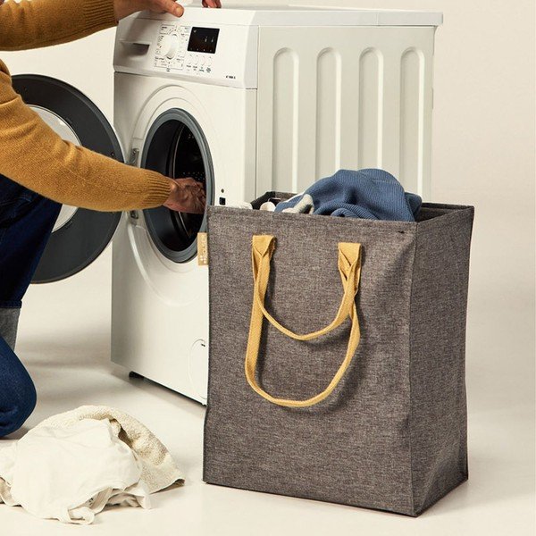 Сив текстилен кош за пране 53 l Laundry Hub Tweed – Rolser-image-2
