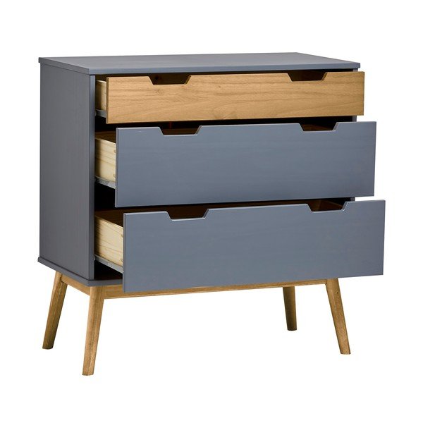 Сив скрин от масивна борова дървесина , височина 82 см Baku - Marckeric-image-4