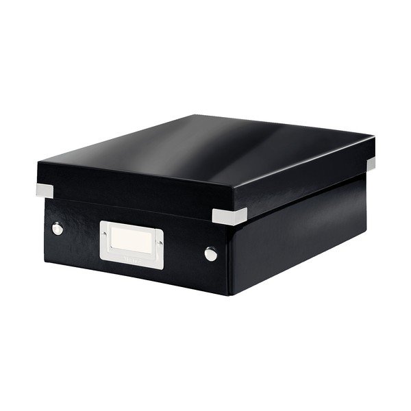 Черна картонена кутия за съхранение с капак Click&Store - Leitz-image-2