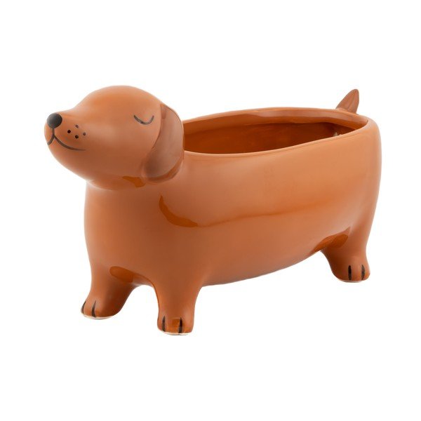 Керамично покритие за кашпа Sausage Dog – Sass & Belle