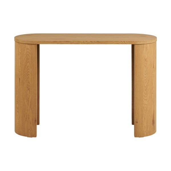 Конзолна маса от декор от дъб  в естествен цвят 38x114 cm Bibione – House Nordic-image-2