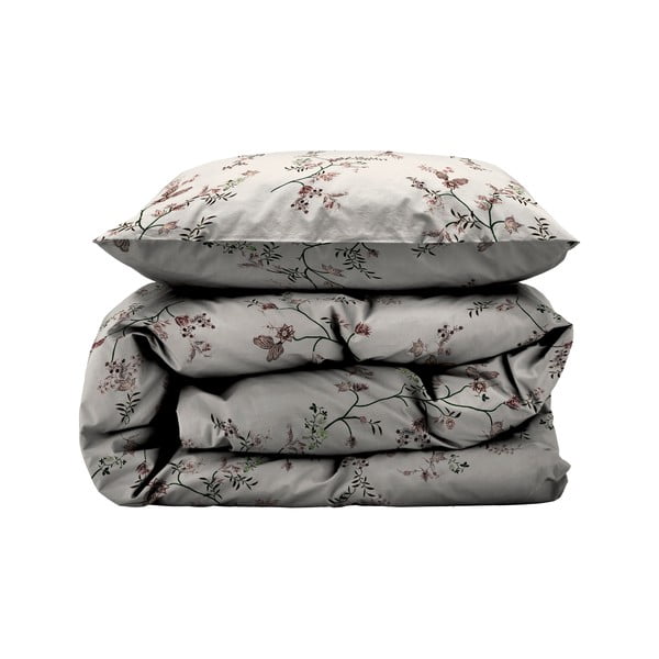 Бежово единично  спално бельо от памучен сатен 140x200 cm Grace – Södahl-image-3