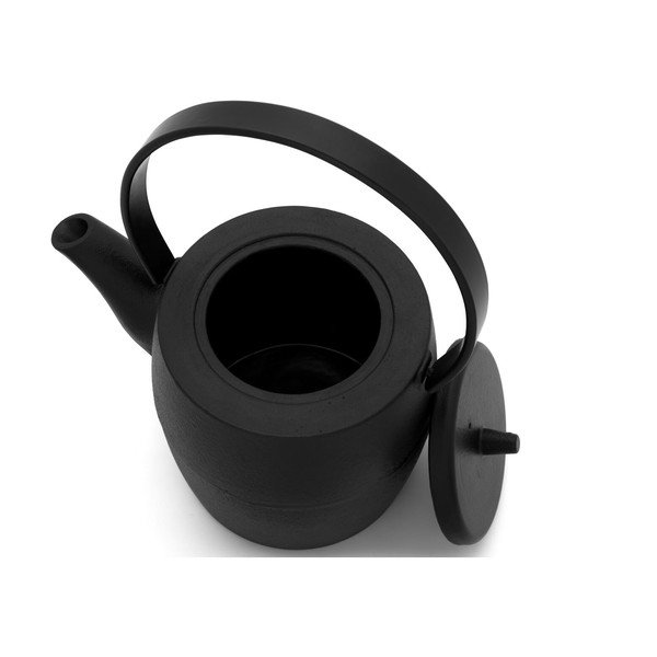 Черен чугунен чайник с цедка 1,2 l Kobe – Bredemeijer-image-1