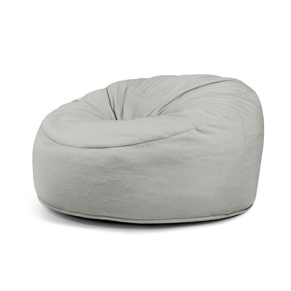 Светлосив пуф от букле Om 135 – SLOWDOWN