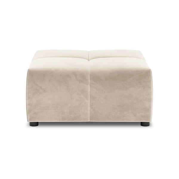 Бежов кадифен диван модул Rome Velvet - Cosmopolitan Design-image-2