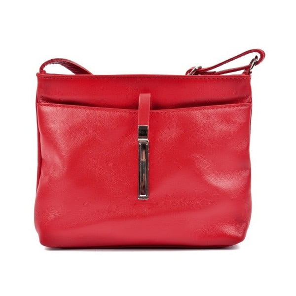 Червена кожена чанта Lasmina - Roberta M