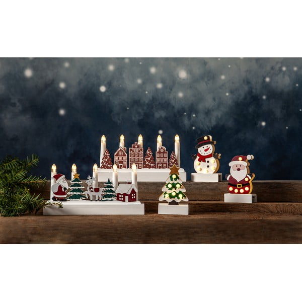 Бяла светлинна украса с коледен мотив Freddy - Star Trading-image-4