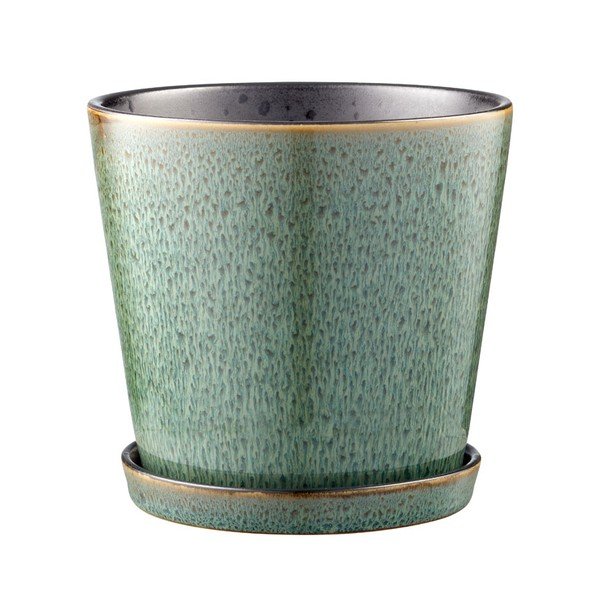 Глинено покритие за кашпа ø 14 cm Gastro Green/Black – Bitz-image-3