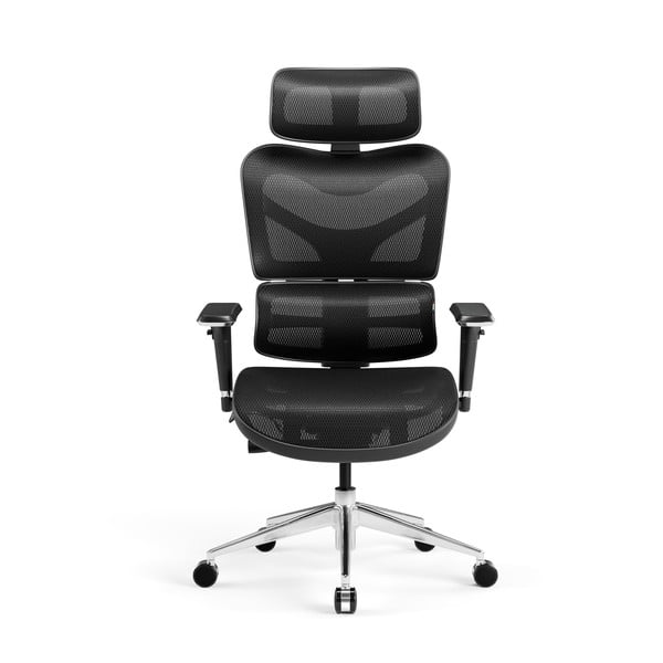 Черен офис стол V-Commander – Diablo Chairs-image-2