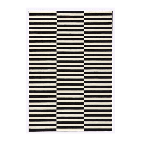 Черно-бял килим Пано, 80 x 150 cm Gloria - Hanse Home