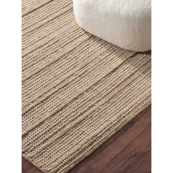 Бежов ръчно изработен вълнен килим 80x150 cm Camden Parker – Ted Baker-image-3