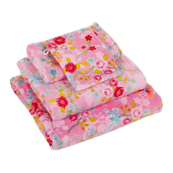 Malý ručník Chinese Blossom 30x50 cm, pink