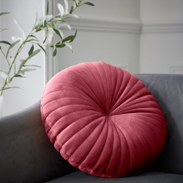 Кадифена декоративна възглавница ø 40 cm Round Soft Touch – Catherine Lansfield-image-1