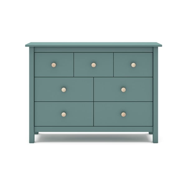 Нисък детски скрин от борова дървесина в цвят бензин 110x80 cm Max - Marckeric-image-2