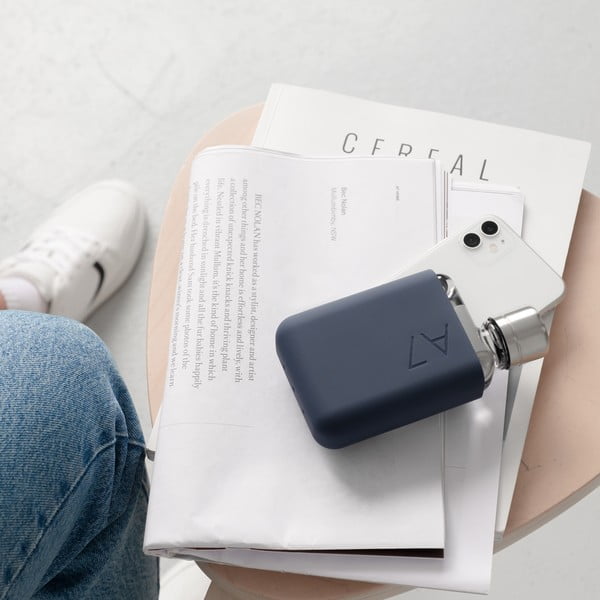 Синя силиконова калъфка A7 - Memobottle-image-3